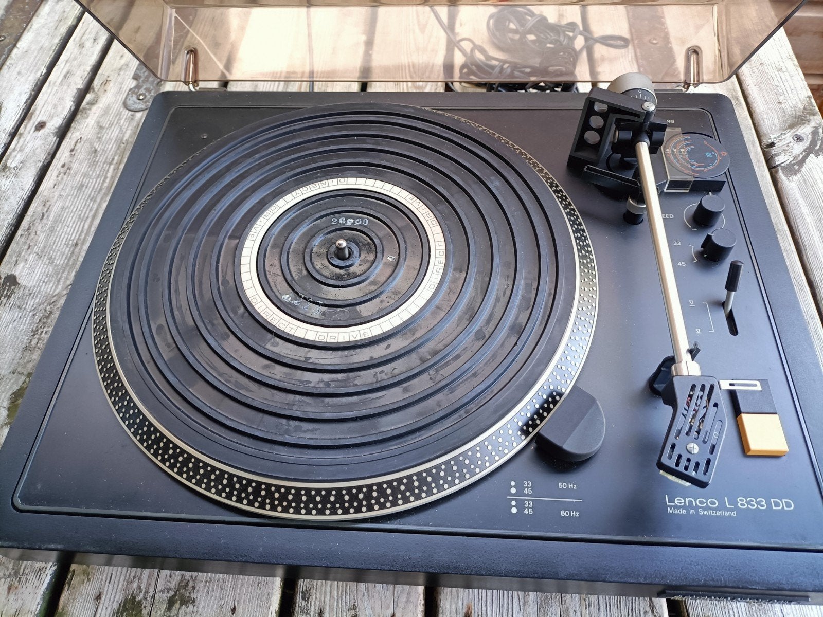 Lenco L833 DD Direct Drive Platenspeler met nieuw element, Ophalen of Verzenden