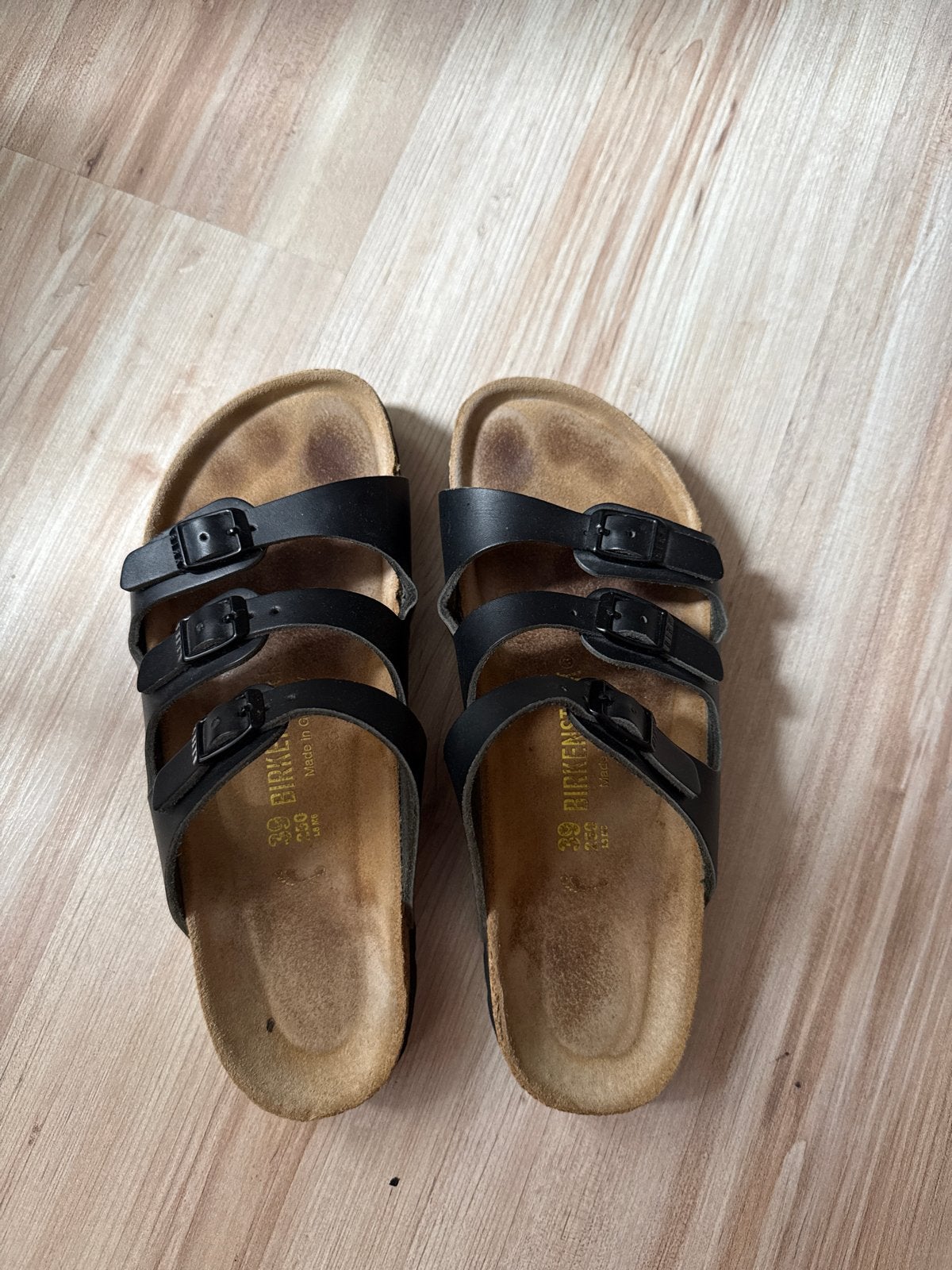 Birkenstock Arizona sandalen, zwart, maat 39, Ophalen of Verzenden, Gedragen, Zwart, Sandalen of Muiltjes
