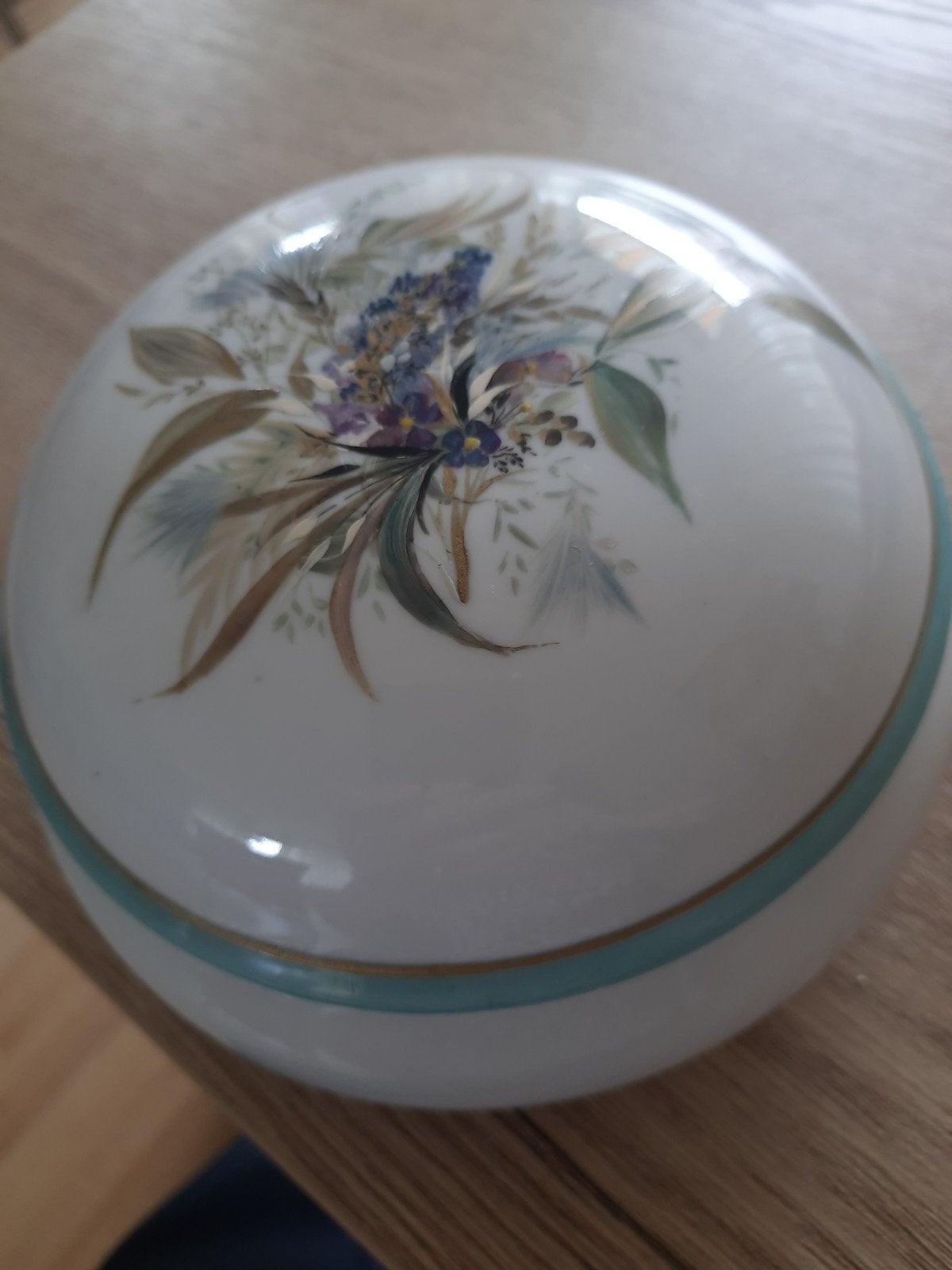 Limoges porseleinen bonbonnière, handbeschilderd JP, Antiek en Kunst, Ophalen of Verzenden