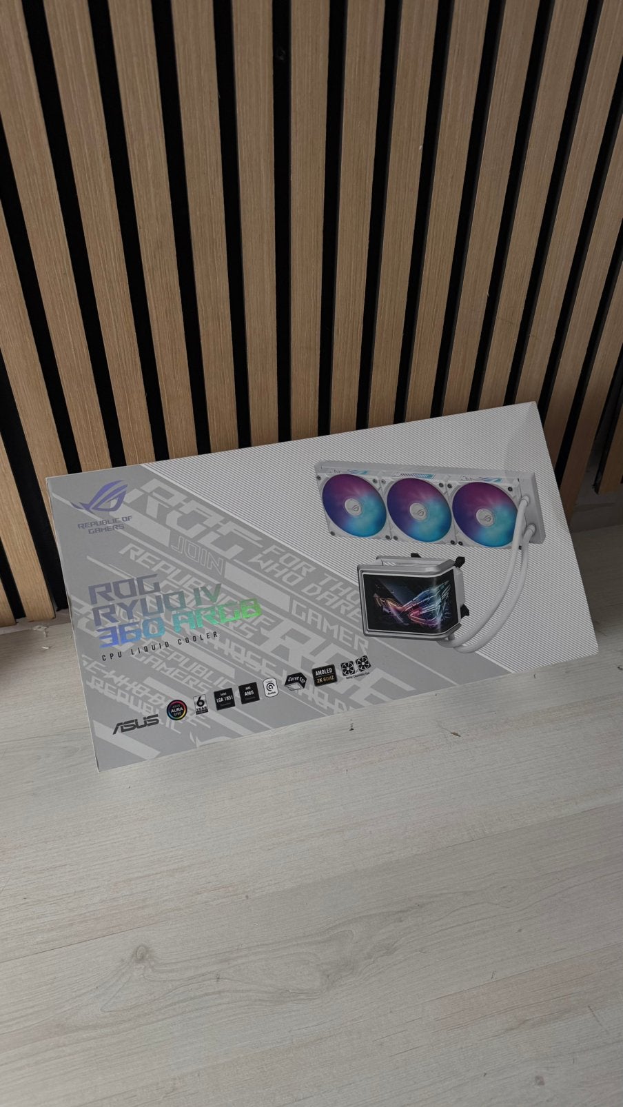 ASUS ROG Ryuo IV SLC 360 ARGB Wit aio t.w.v. €400, Computers en Software, Ophalen of Verzenden, Nieuw, Waterkoeling