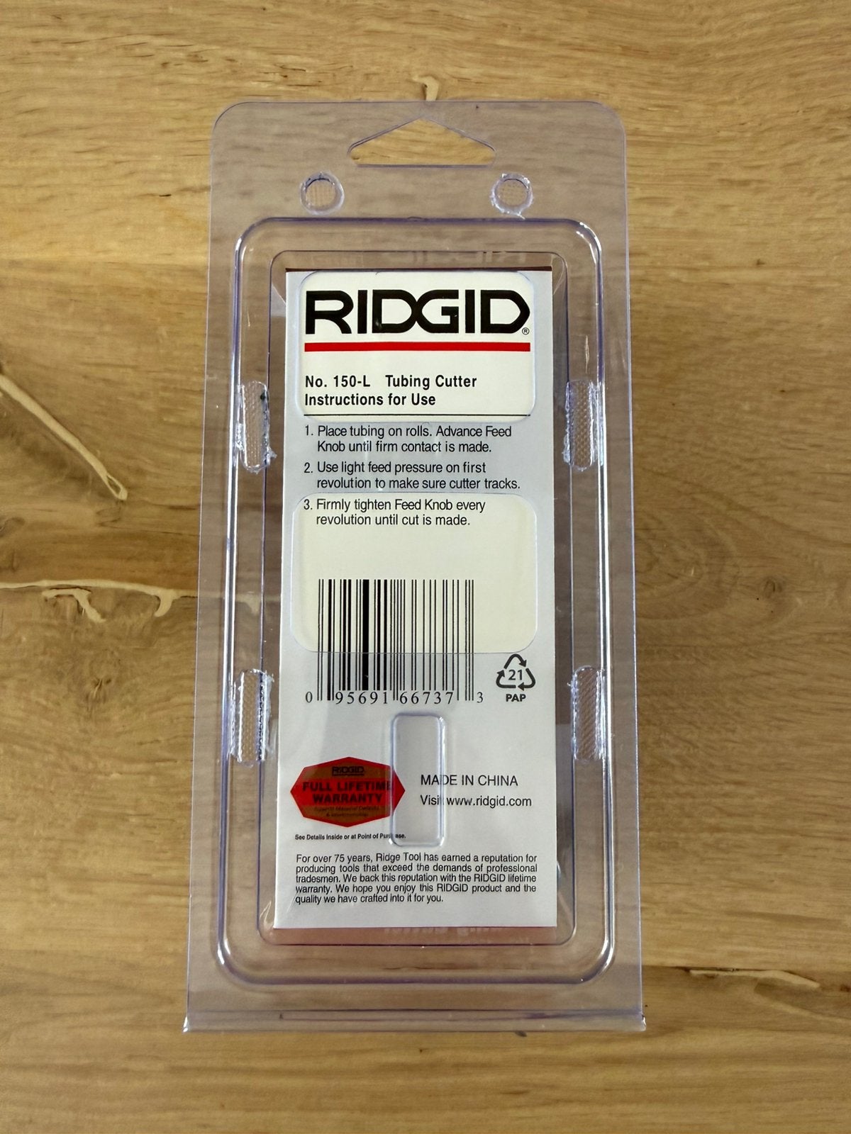 Ridgid 150-L Pijpsnijder Nieuw, Ophalen of Verzenden, Zo goed als nieuw