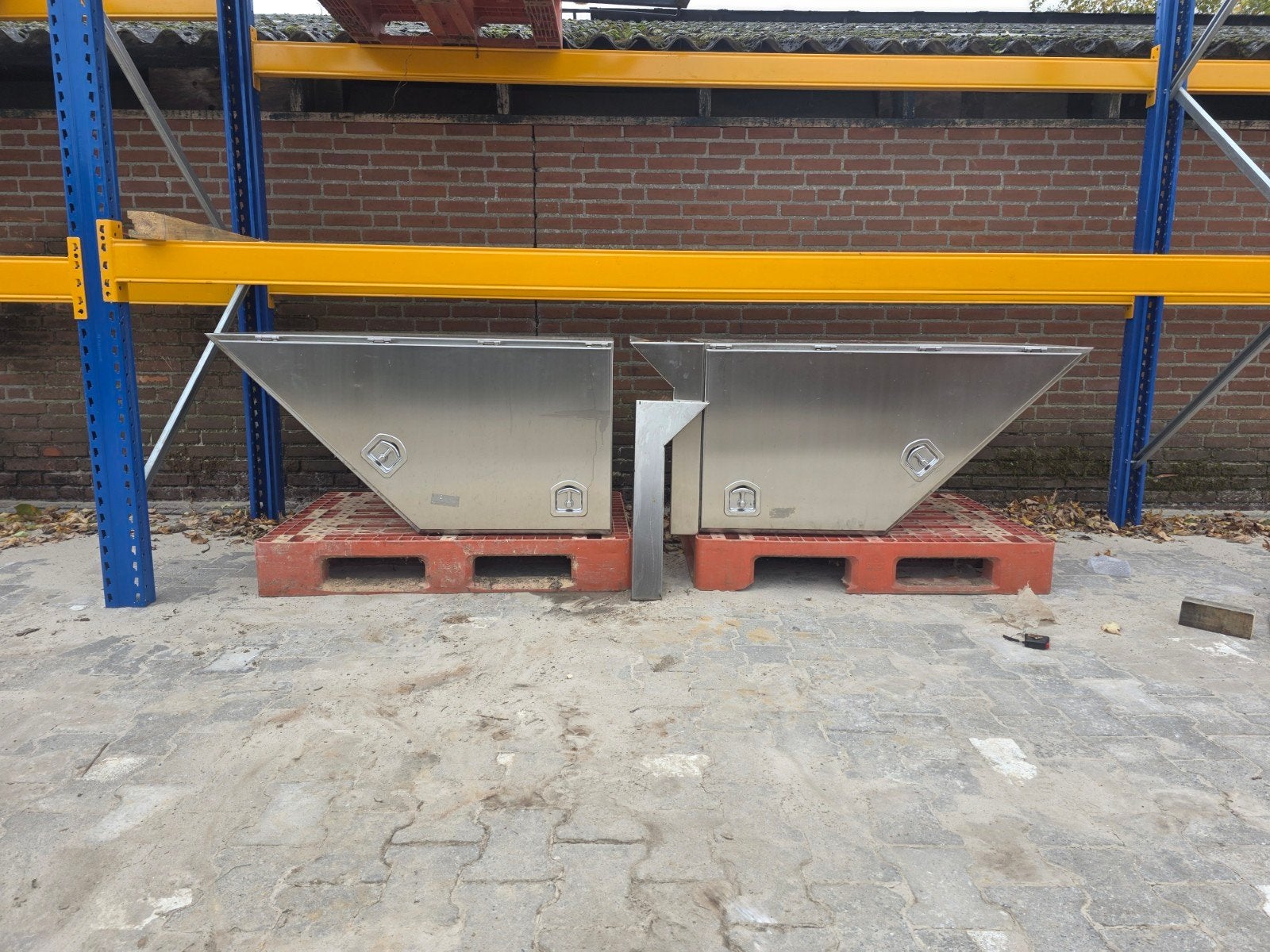 Rvs opbergkisten voor Vrachtwagen Set van 2, Ophalen of Verzenden, Zo goed als nieuw