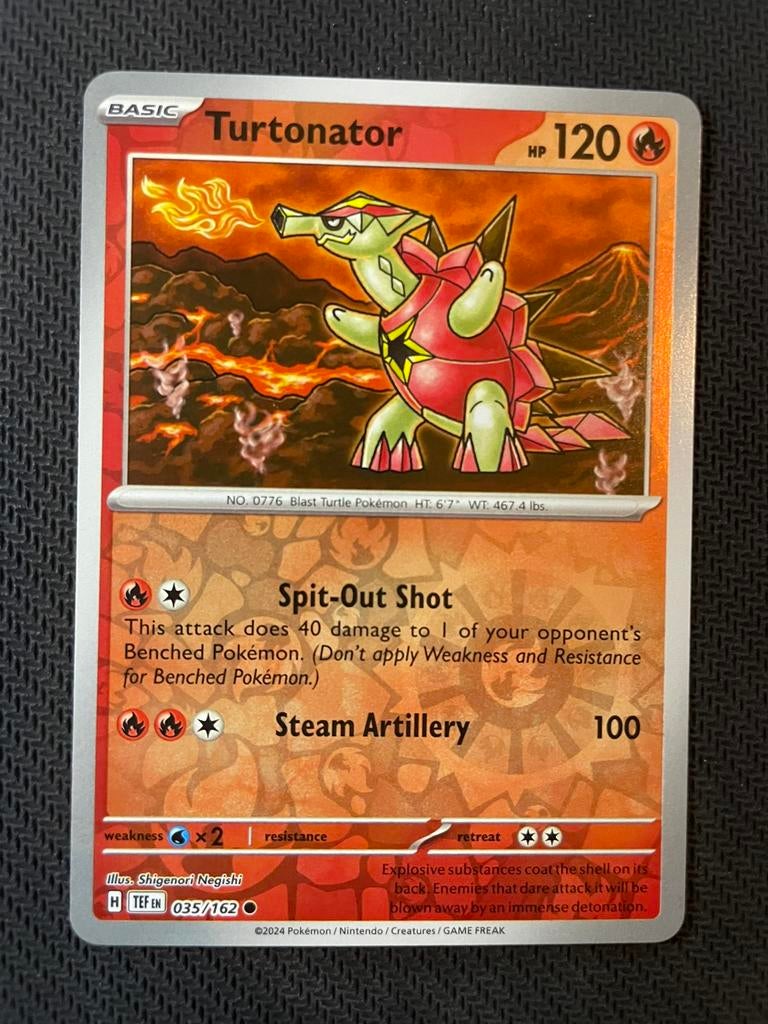 Turtonator 035/162 Reverse Holo Temporal Forces Packfresh, Ophalen of Verzenden, Zo goed als nieuw