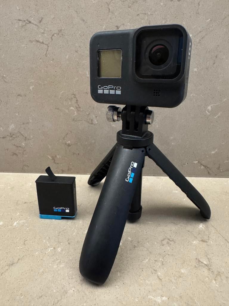 GoPro Hero 8 Black - Complete Set met Accessoires, Audio, Tv en Foto, Actiecamera's, Ophalen of Verzenden, Zo goed als nieuw, GoPro