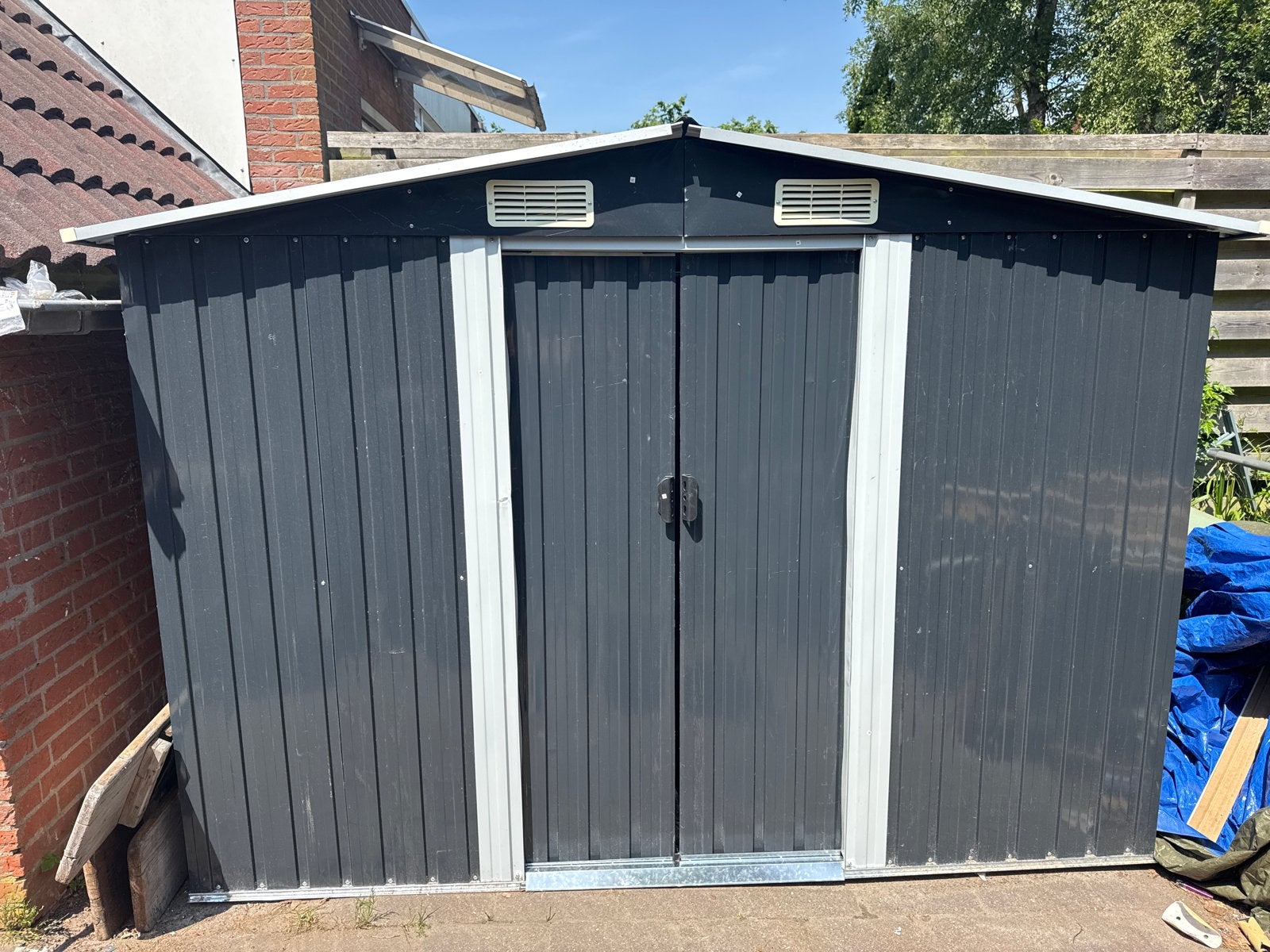 Metalen Tuinberging - Zo goed als nieuw, Ophalen, Zo goed als nieuw, Metaal, Overige typen