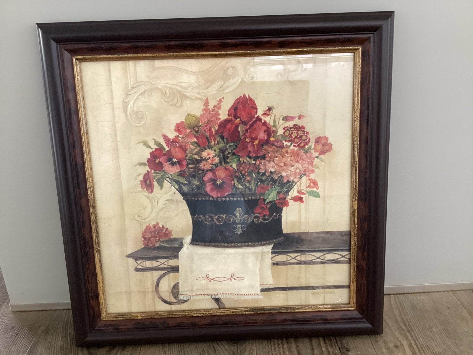 Schilderij Kathryn White - Bloemen in Vaas, Ophalen, 50 – 75, ., Zo goed als nieuw