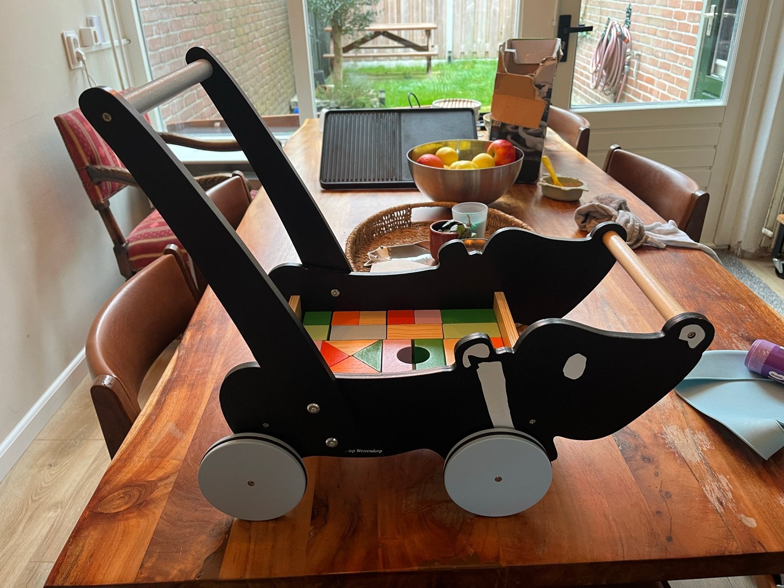 Loopwagen Takkie - Zwart (ontbreekt 1 steen), Ophalen, Nieuw, Overige typen, Met wieltjes