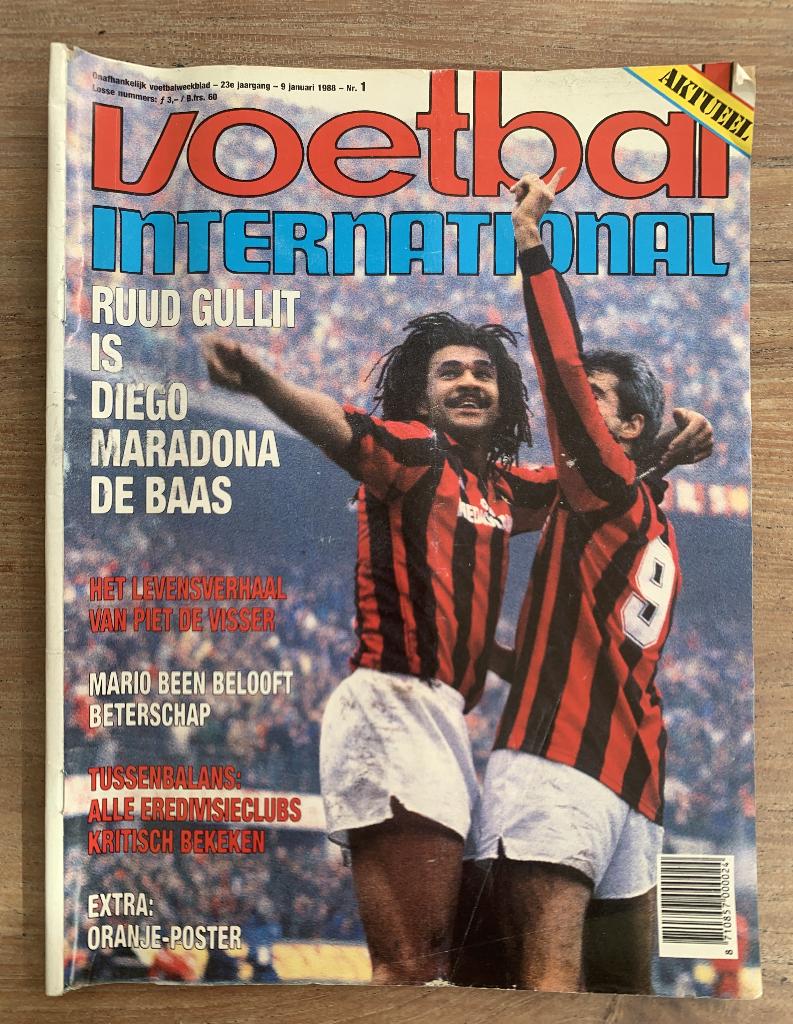 Voetbal International VI Div. tijdschriften uit 1988 / €1,50, Ophalen of Verzenden, Zo goed als nieuw, Willem II, Boek of Tijdschrift