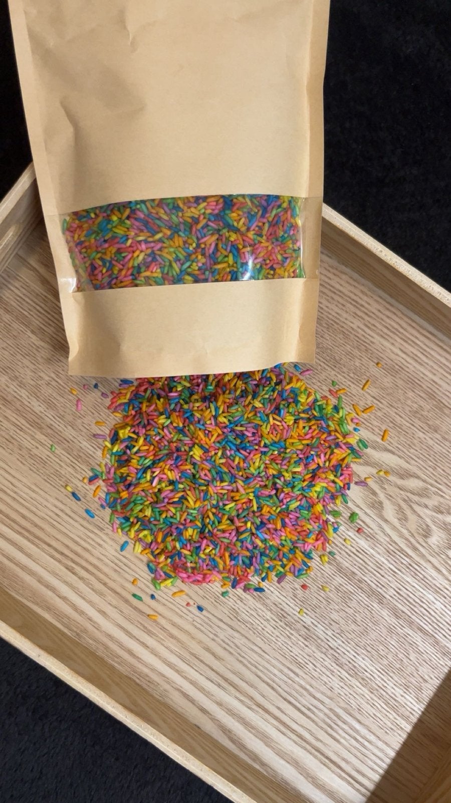 Speelrijst 500 gram regenboog, Kinderen en Baby's, Speelgoed | Educatief en Creatief, Hoogersmilde Beilervaart 1, Ophalen of Verzenden