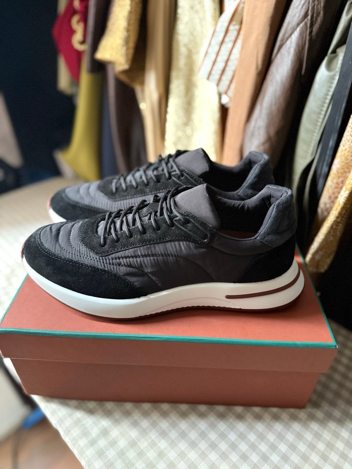 Loro Piana Week-End Walk Zwart, Kleding | Heren, Ophalen, Nieuw, Zwart, Sneakers of Gympen