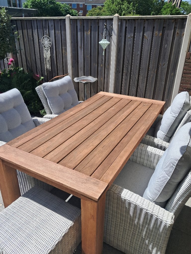 Robuuste tuintafel Intenso Mazzano ROUGH-X 200cm kees smit, Tuin en Terras, Tuintafels, Ophalen of Verzenden, Gebruikt, Rechthoekig