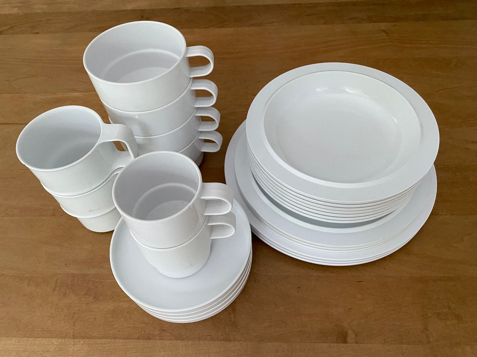 Rosti mepal kampeer servies div onderdelen, Huis en Inrichting, Keuken | Servies, Kunststof, Gebruikt, Mepal, Ophalen of Verzenden