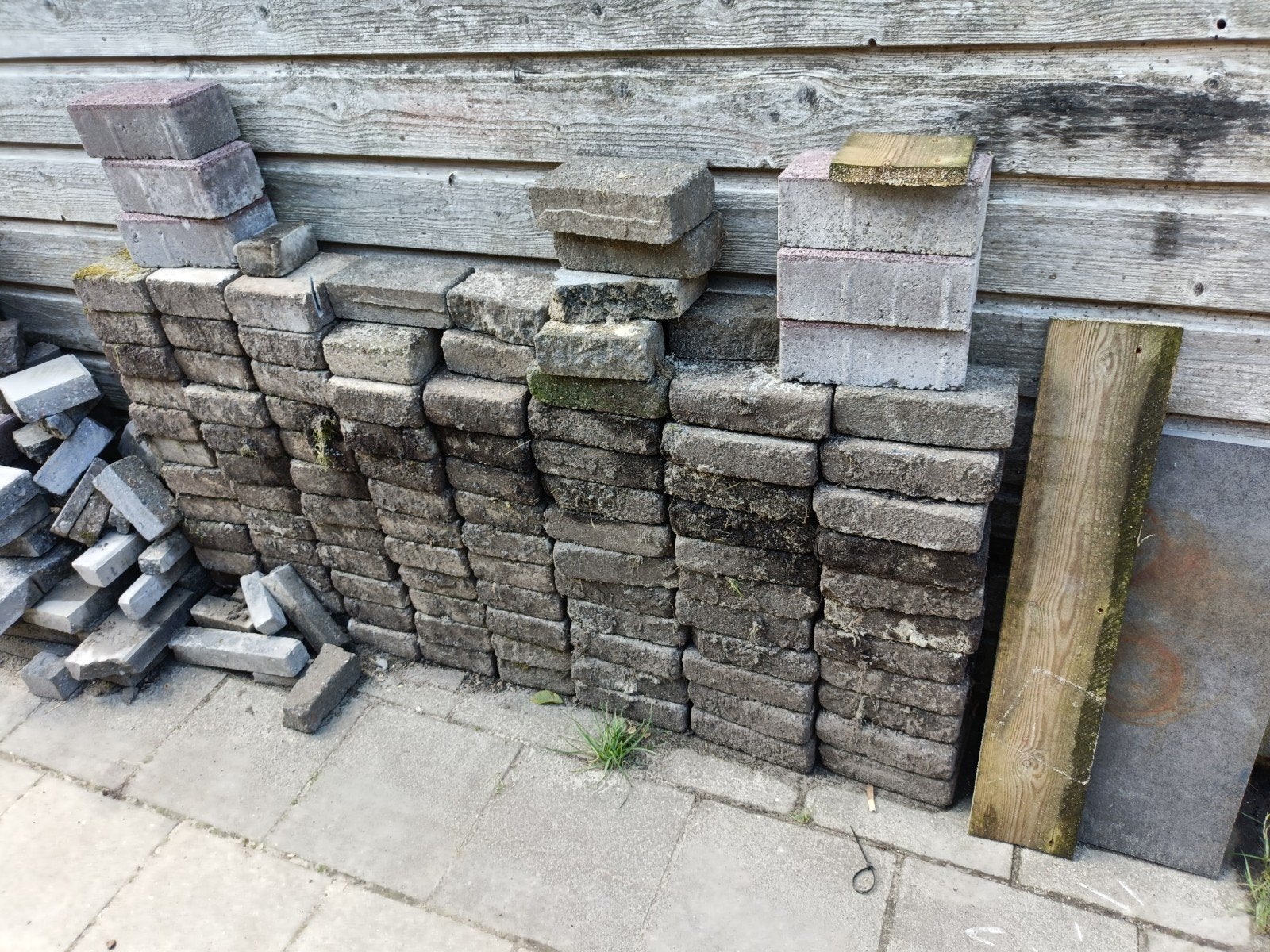 Gratis, Ophalen of Verzenden, Gebruikt, Beton, Terrastegels