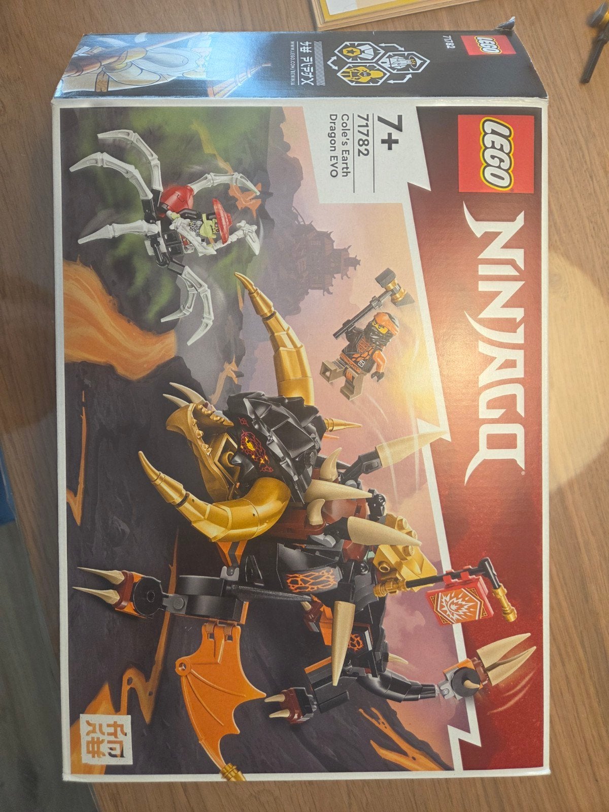 Lego Ninjago 71782 Cole's Earth Dragon EVO compleet, Gebruikt, Lego, Ophalen of Verzenden, Ninjago