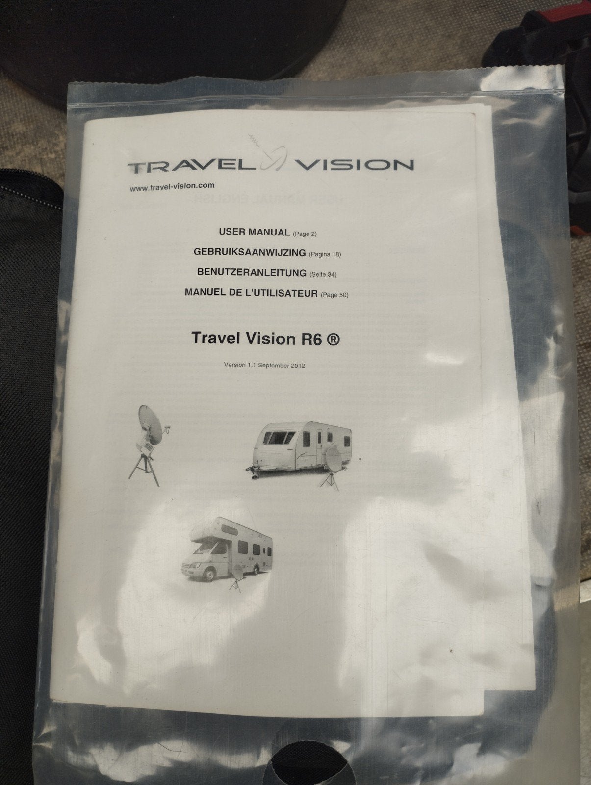 Travel Vision R6-Duo automatische schotelantenne, Ophalen, Zo goed als nieuw, (Schotel)antenne, Overige merken