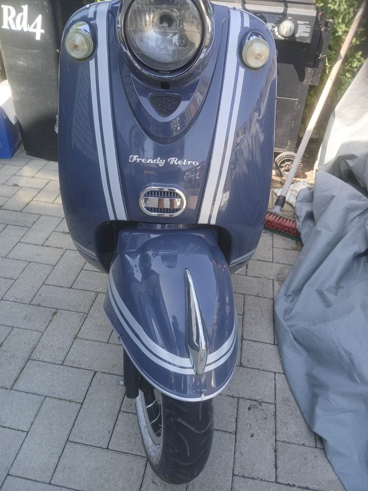 La Souris Trendy Retro Scooter - Blauw/Wit, Ophalen, Gebruikt, Benzine, Overige merken