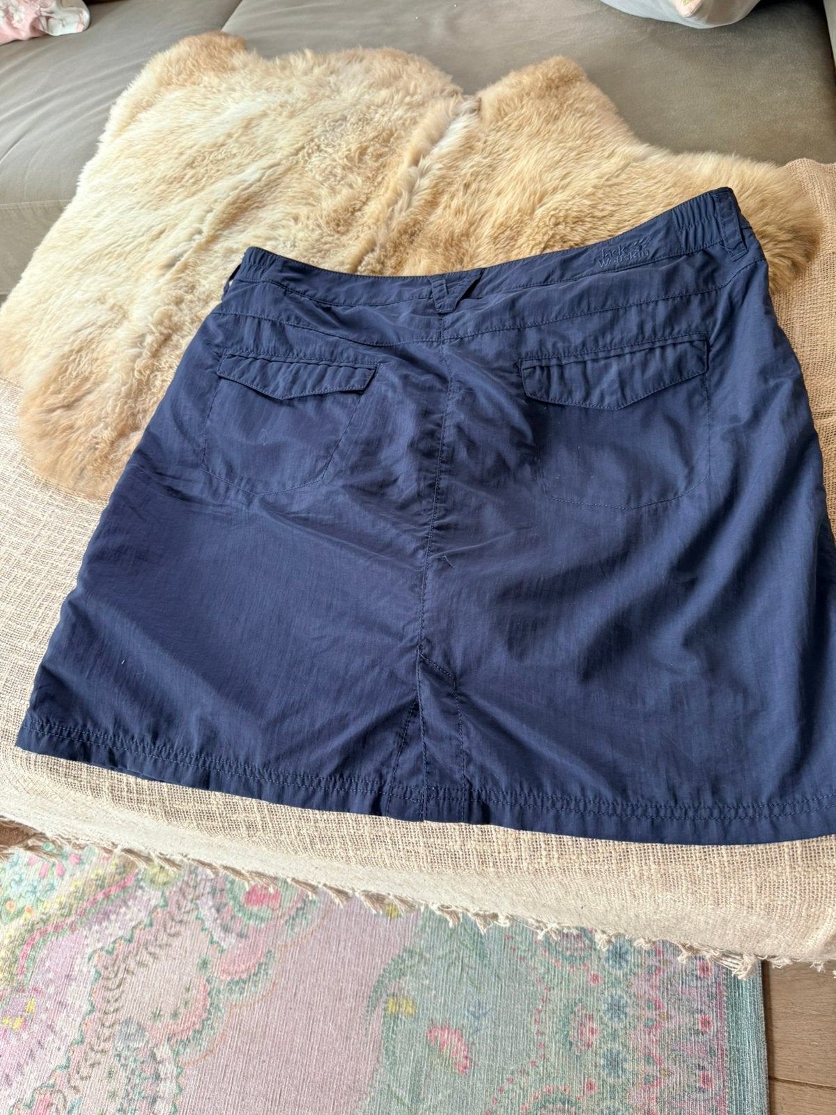 Jack Wolfskin Uv shield blauw wandel rokje mt 44 zgan, Ophalen, Blauw, Maat 42/44 (L), Zo goed als nieuw