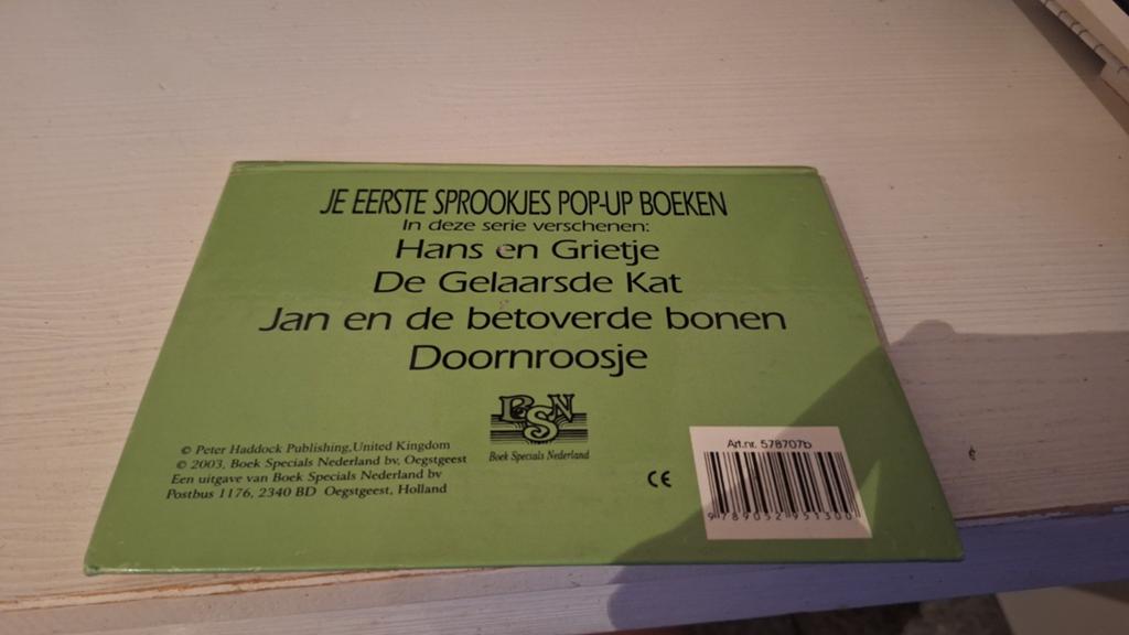 Jan en de betoverde bonen - Sprookjes pop-up boek, Ophalen of Verzenden, Gelezen, Onbekend