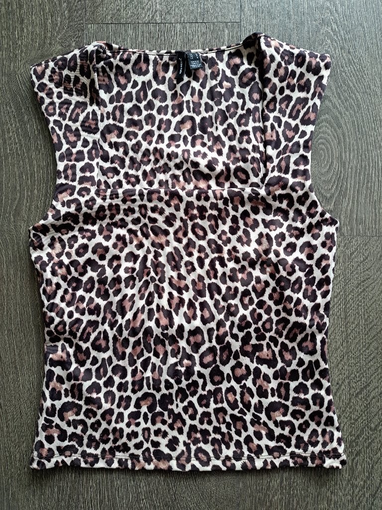 Vero Moda Leopard Print Top -  S   36   jusa17, Bruin, Vero Moda, Ophalen of Verzenden, Zo goed als nieuw