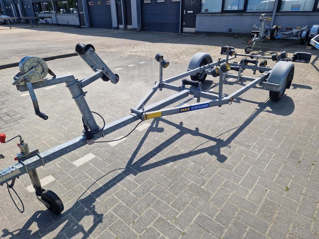 Pega SH 450 kanteltrailer met een 550KG as, Ophalen, Minder dan 1500 kg, Overige typen, Kantelbaar