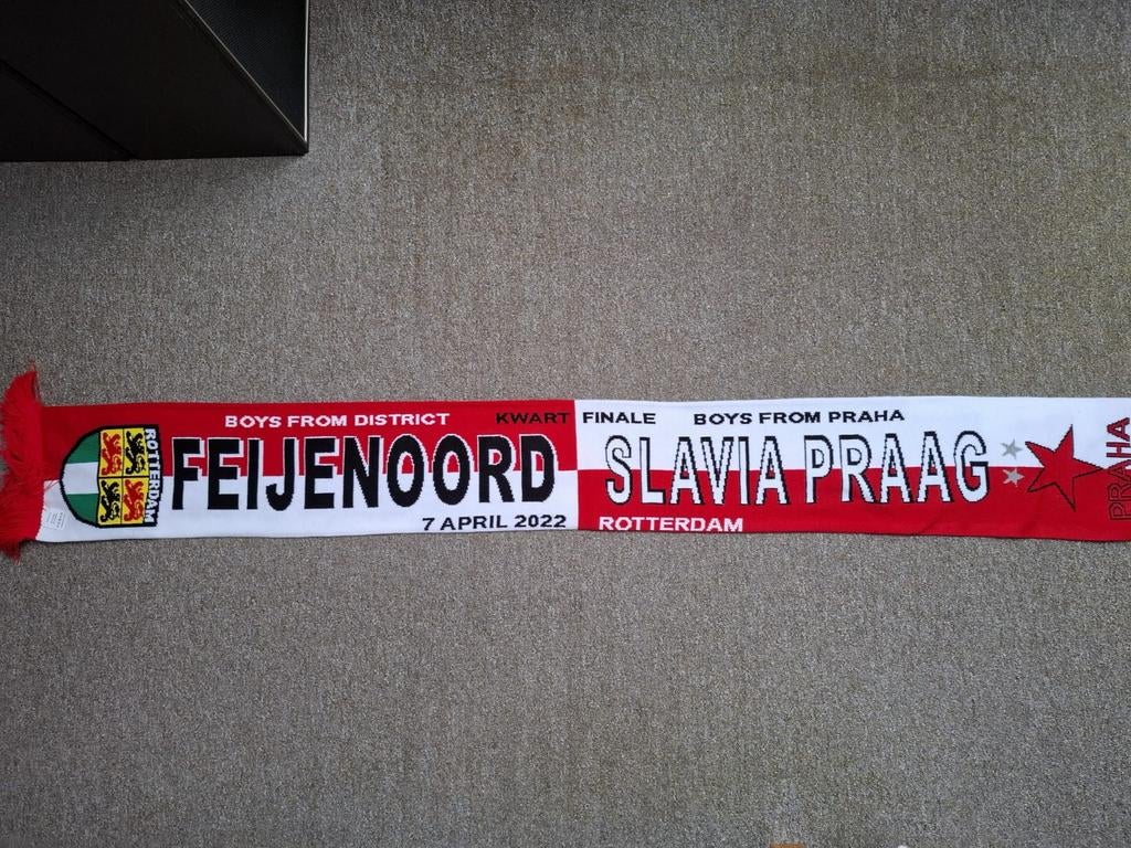 Feyenoord- Slavia Praag sjaal 2022, Nieuw, Verzenden, Nieuw, Feyenoord, Vaantje of Sjaal