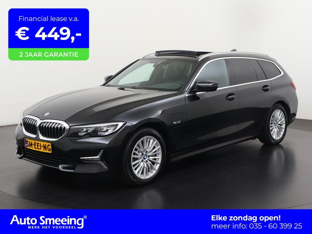 BMW 3 Serie Touring 330e xDrive Luxury Line | Panoramadak |, Auto's, BMW, Gebruikt, Euro 6, 4 cilinders, Zwart