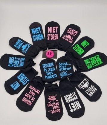 Leuke sokken met je eigen naam of tekst, Kleding | Heren, Sokken en Kousen, Ophalen of Verzenden, Nieuw, Overige kleuren