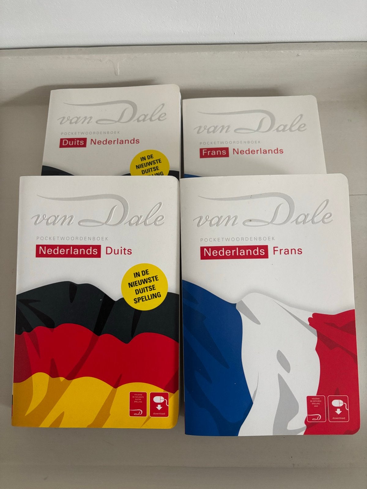 Van Dale Pocketwoordenboeken: Duits en Frans (4 stuks), Boeken, Woordenboeken, Ophalen of Verzenden, Zo goed als nieuw, Van Dale
