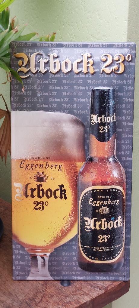 reclamebord Eggenberg Urbock 23 Bockbier, Verzamelen, Biermerken, Ophalen of Verzenden, Nieuw, Reclamebord, Plaat of Schild, Overige merken