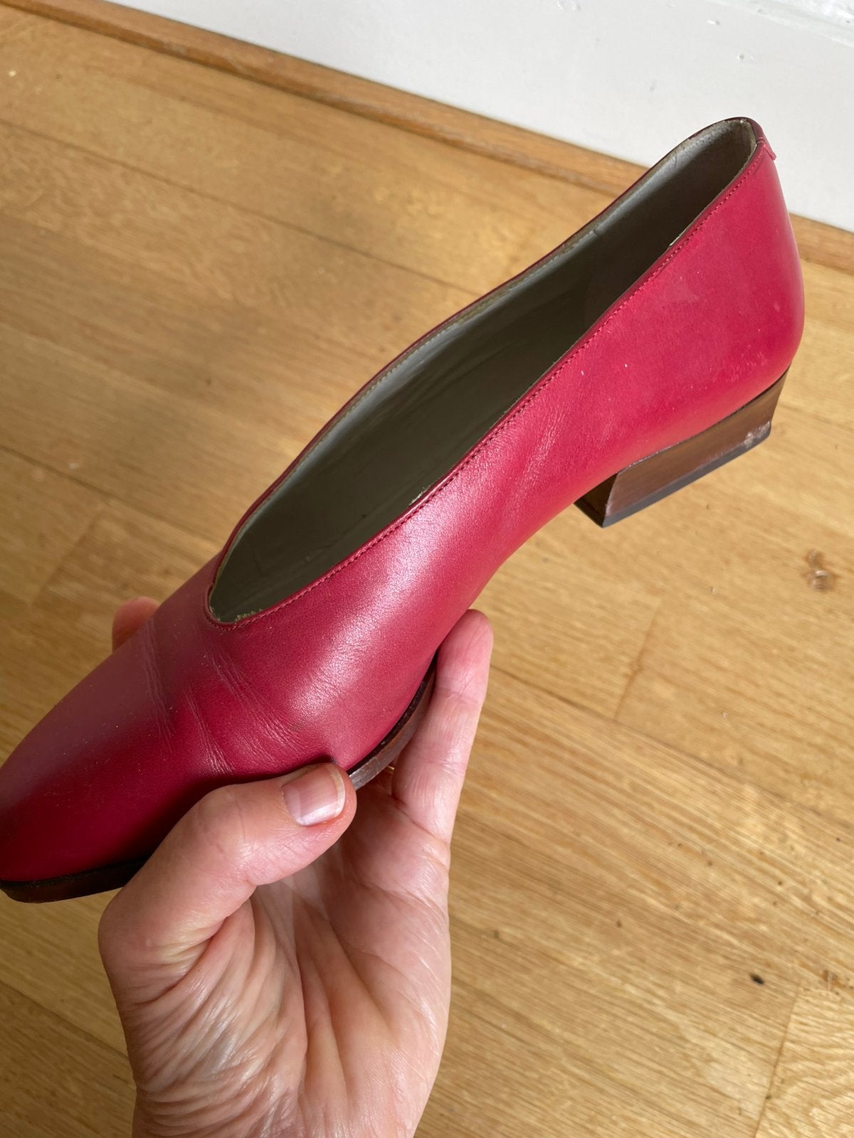 Rode damespumps 36,5, Ophalen of Verzenden, Zo goed als nieuw, Rood, Pumps