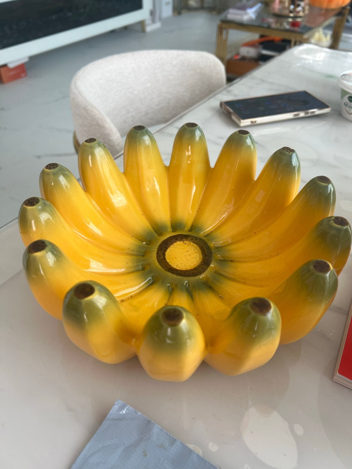 Unieke bananen fruitschaal - Keramiek, Antiek en Kunst, Ophalen
