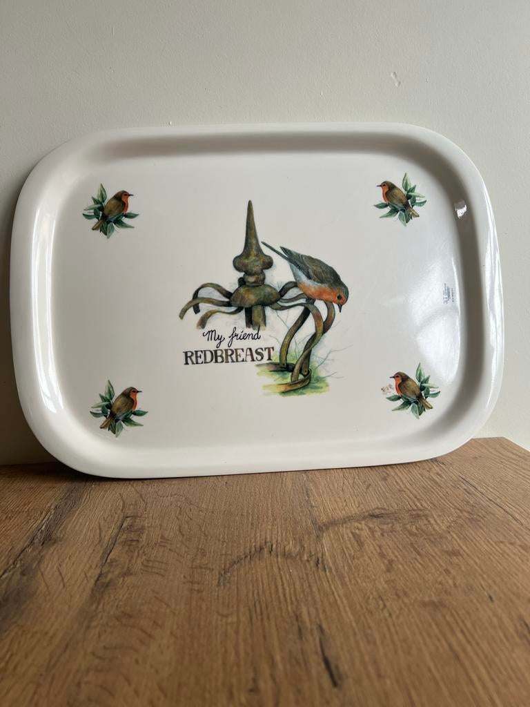 Jet ter Steege dienblad - My Friend Redbreast, Huis en Inrichting, Ophalen of Verzenden, Gebruikt, Rechthoekig, Kunststof