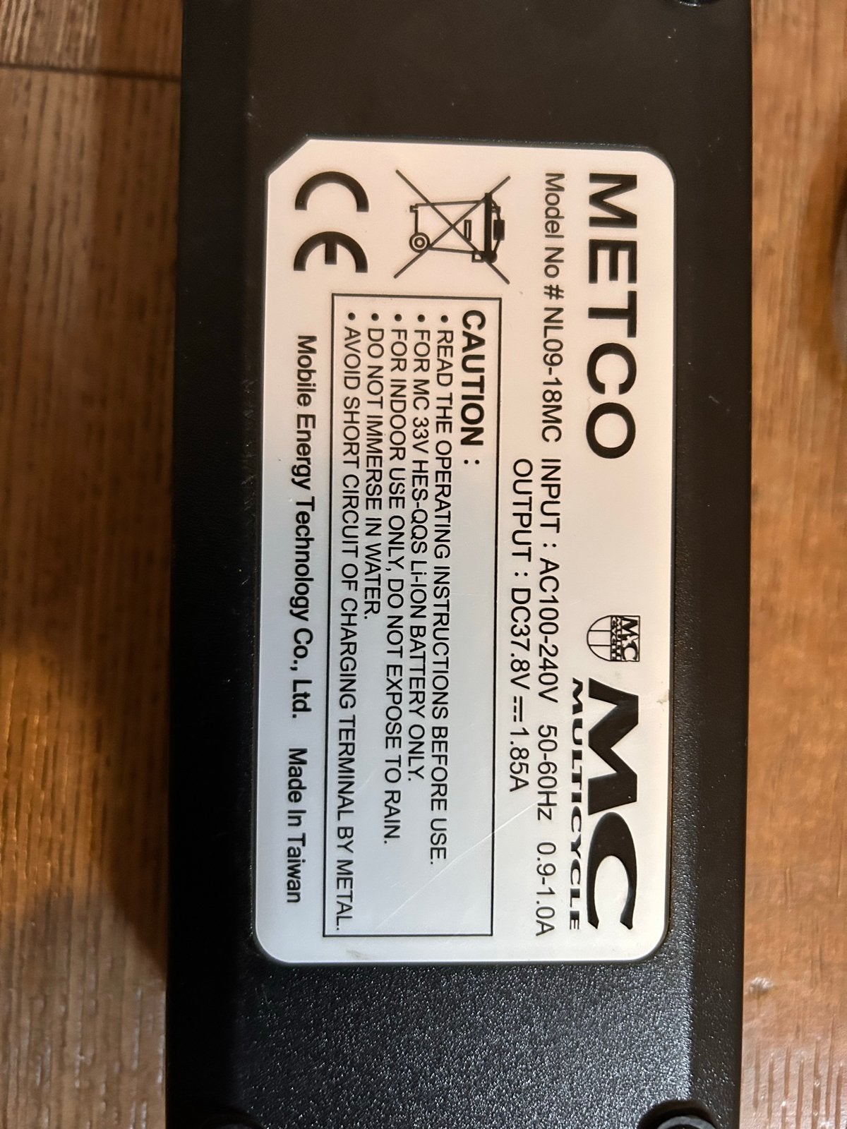 Multicycle Lader 33V 4-polig - Metco NL09-18MC, Ophalen of Verzenden, Zo goed als nieuw