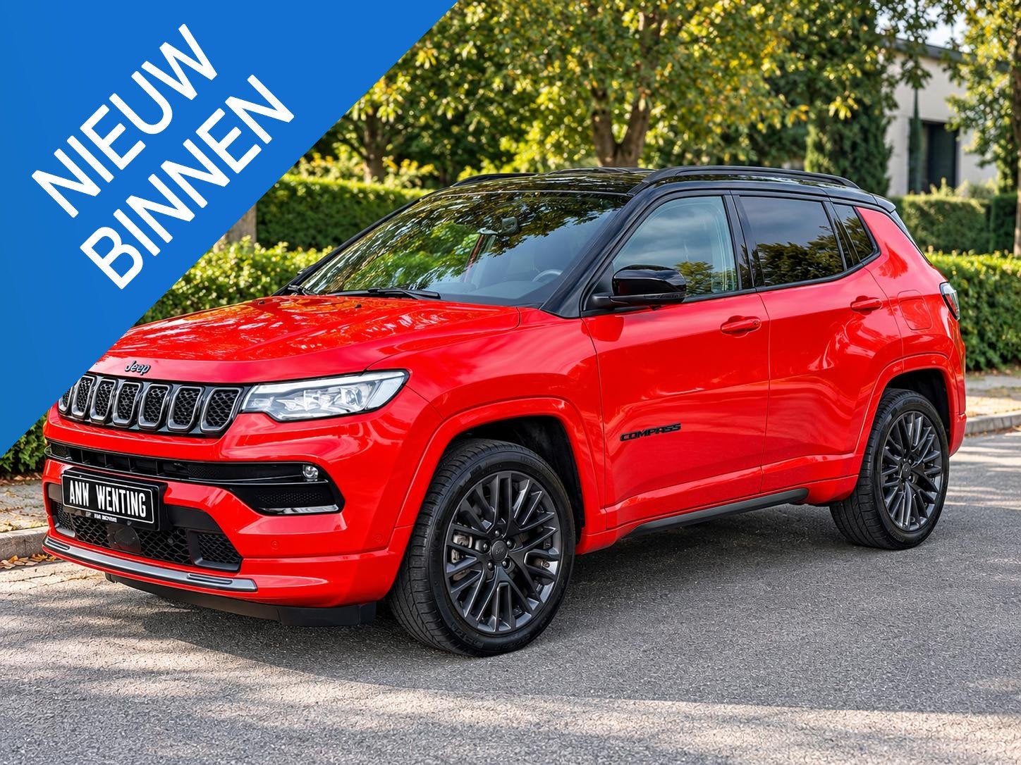 Jeep Compass 4xe 1.3 Turbo PHEV 240PK S•1e Eig•Leder•A, Auto's, Automaat, Gebruikt, Euro 6, 4 cilinders