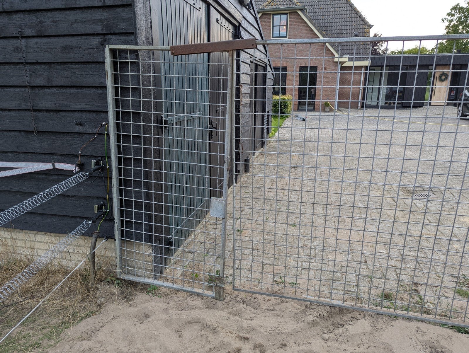 Hekwerk, Tuin en Terras, Tuinhekken en Hekwerk, Ophalen of Verzenden, Gebruikt, IJzer, Met poort