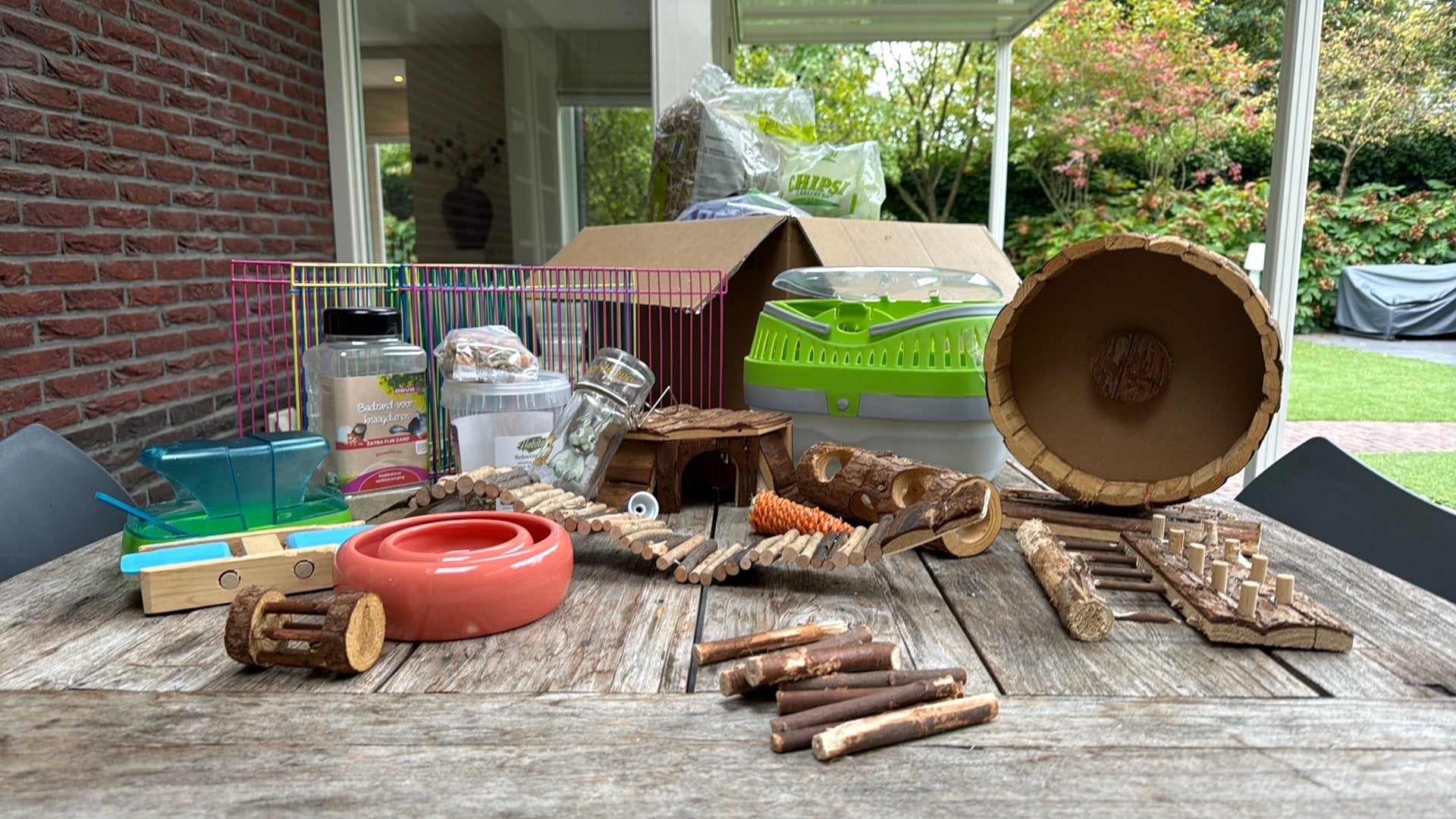 Hamster spullen en eventueel kooi, Dieren en Toebehoren, Ophalen, Zo goed als nieuw, Overige typen