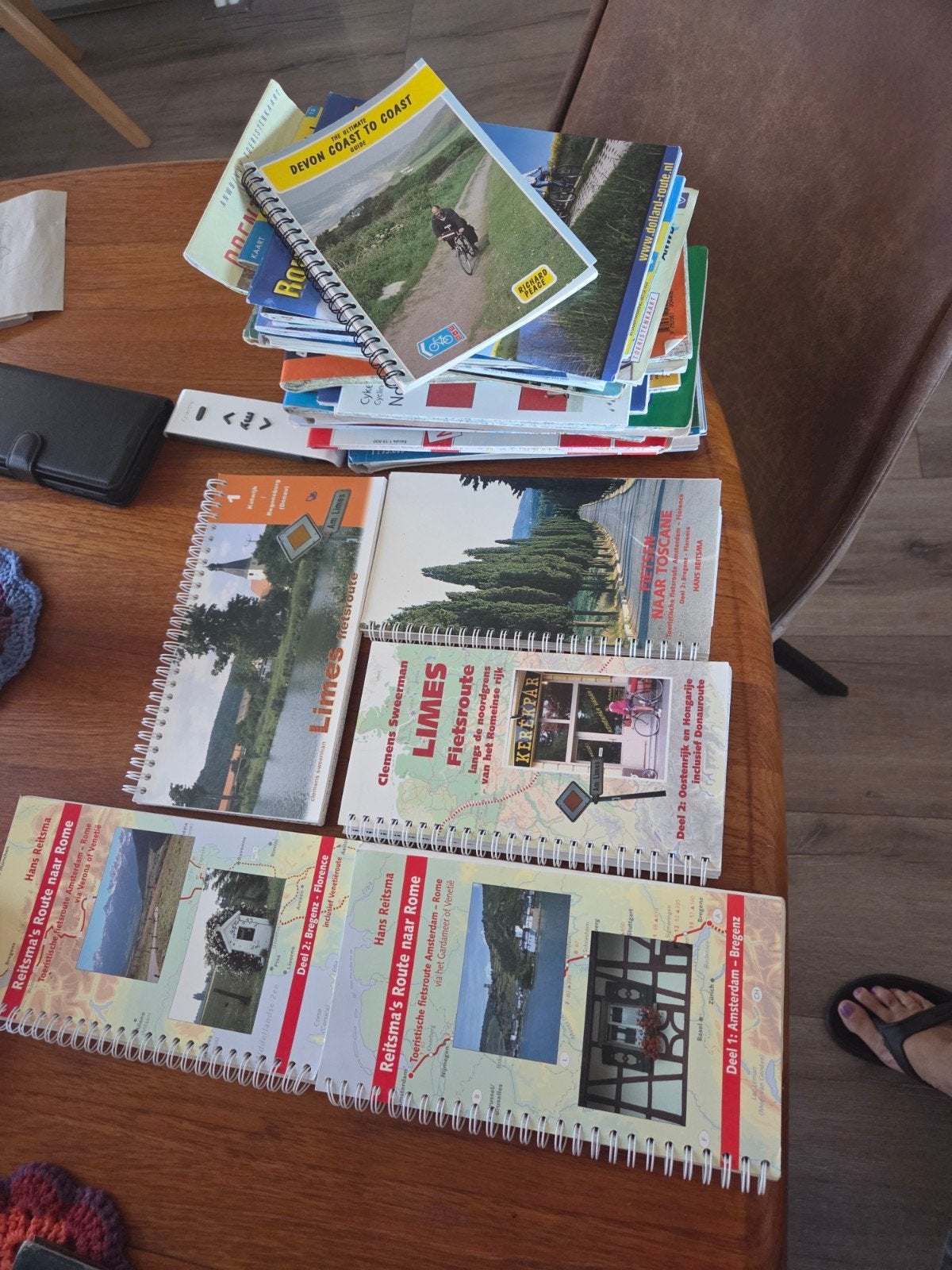 Diverse Fietsgidsen: Reitsma's Route, Limes, Devon Coast, Boeken, Reisgidsen, Hans Reitsma, Clemens Sweerman, Fiets- of Wandelgids