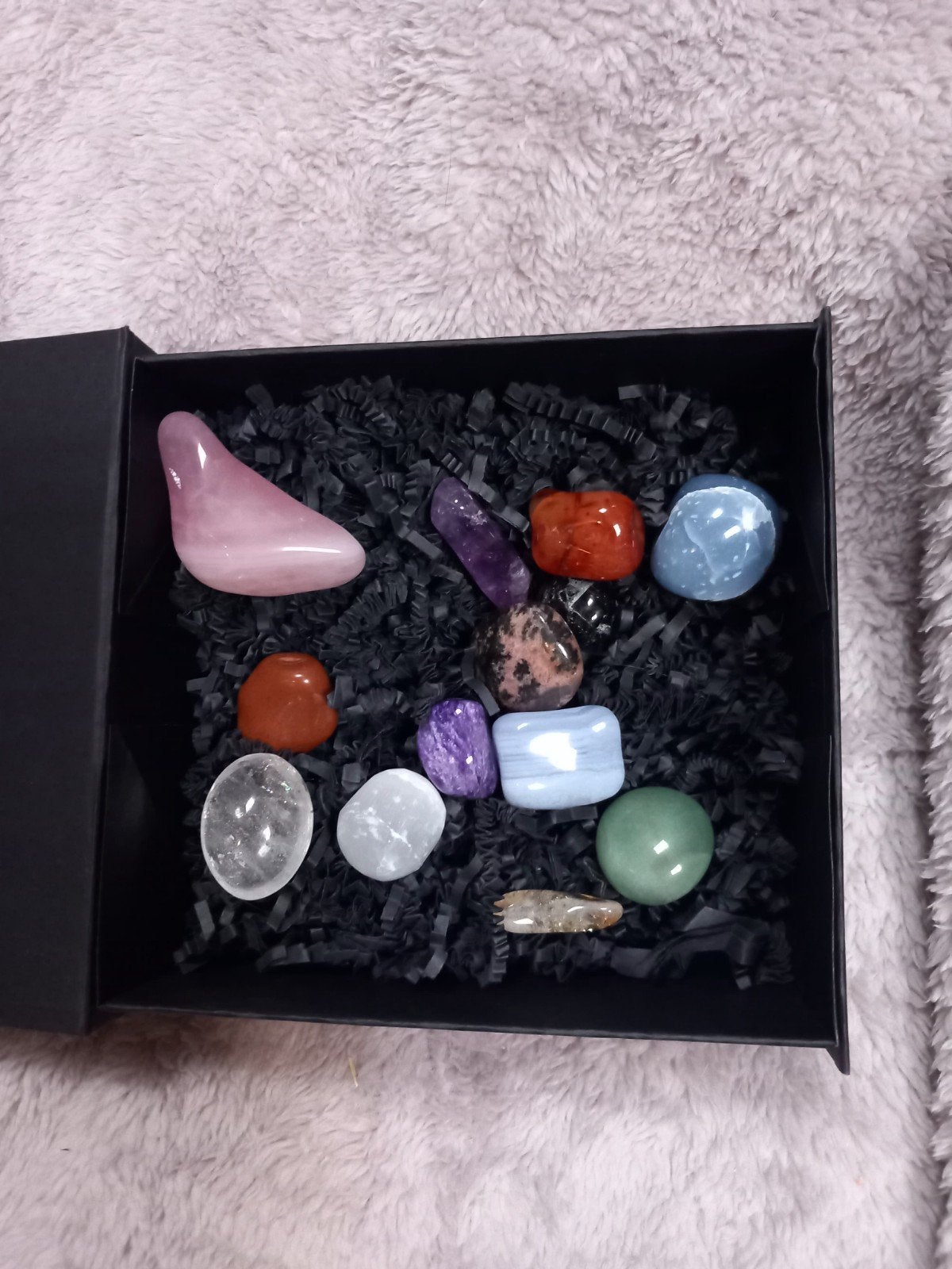 13 chakrastenen set janosh  42 euro, Ophalen of Verzenden, Zo goed als nieuw, Spiritualiteit algemeen, Overige typen