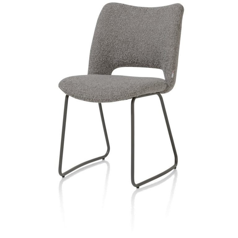 6 Nieuwe Stoelen, Lever/grijs, Stof brioni, Kodi Xooon, Ophalen, Nieuw, Metaal, Grijs