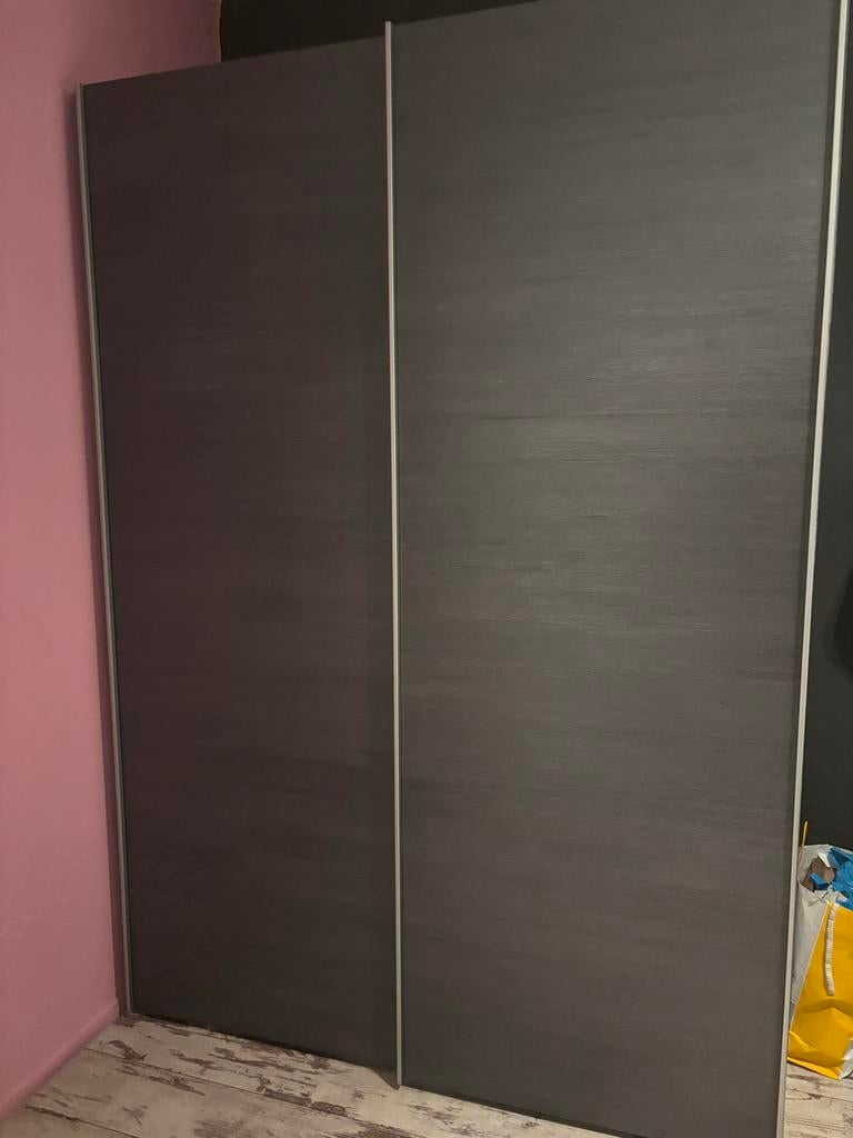 Nieuwe grijze kledingkast - 170x200 cm, Ophalen, 200 cm of meer, 150 tot 200 cm, Nieuw