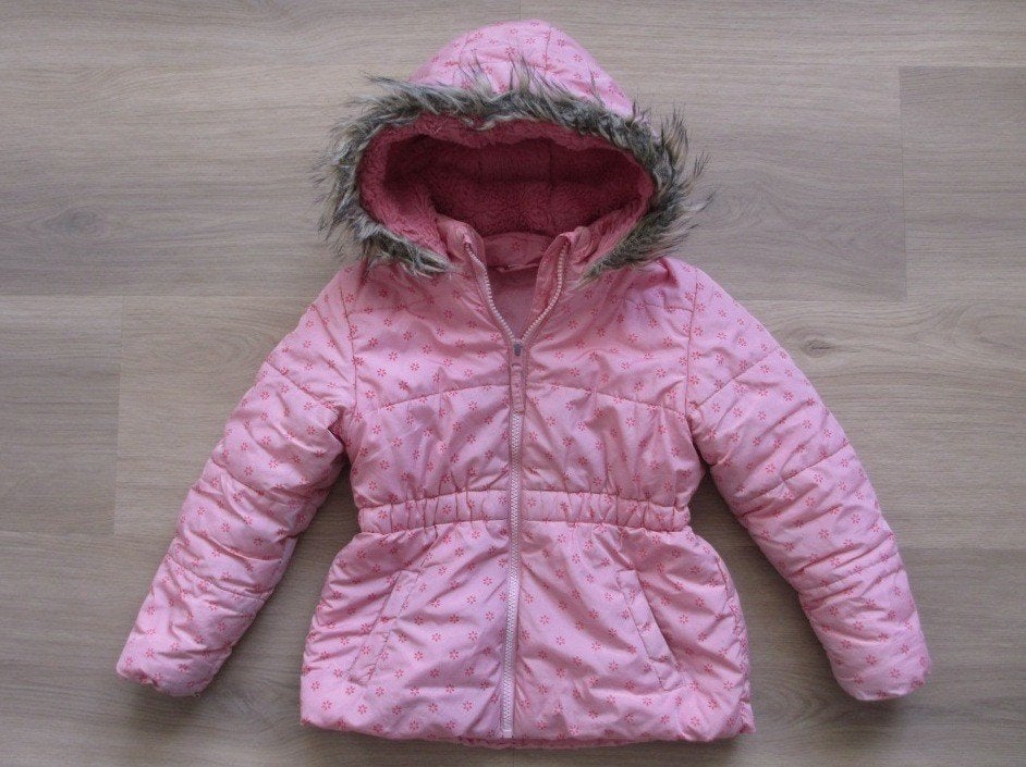 roze winterjasje maat 110 / 116, Kinderen en Baby's, Ophalen of Verzenden, Gebruikt, Meisje, Jas