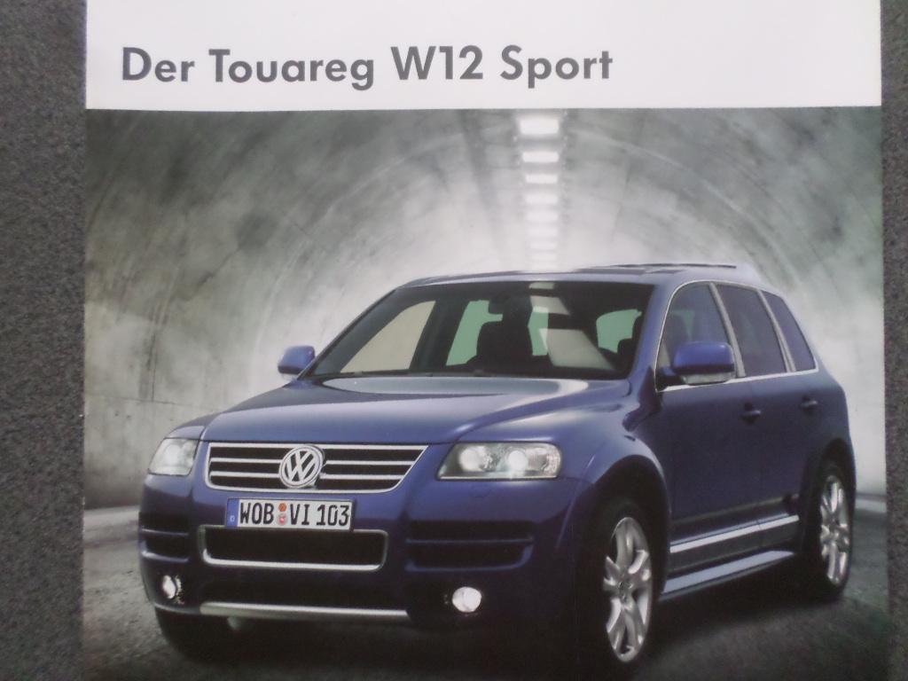 Volkswagen VW Touareg W12 Sport Brochure, Ophalen of Verzenden, Zo goed als nieuw, Volkswagen