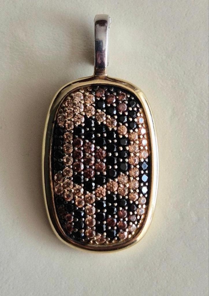 TI SENTO - Milano hanger model 6771LY met een luipaardmotief, Overige voorstellingen, Verzenden, Zo goed als nieuw, Zilver