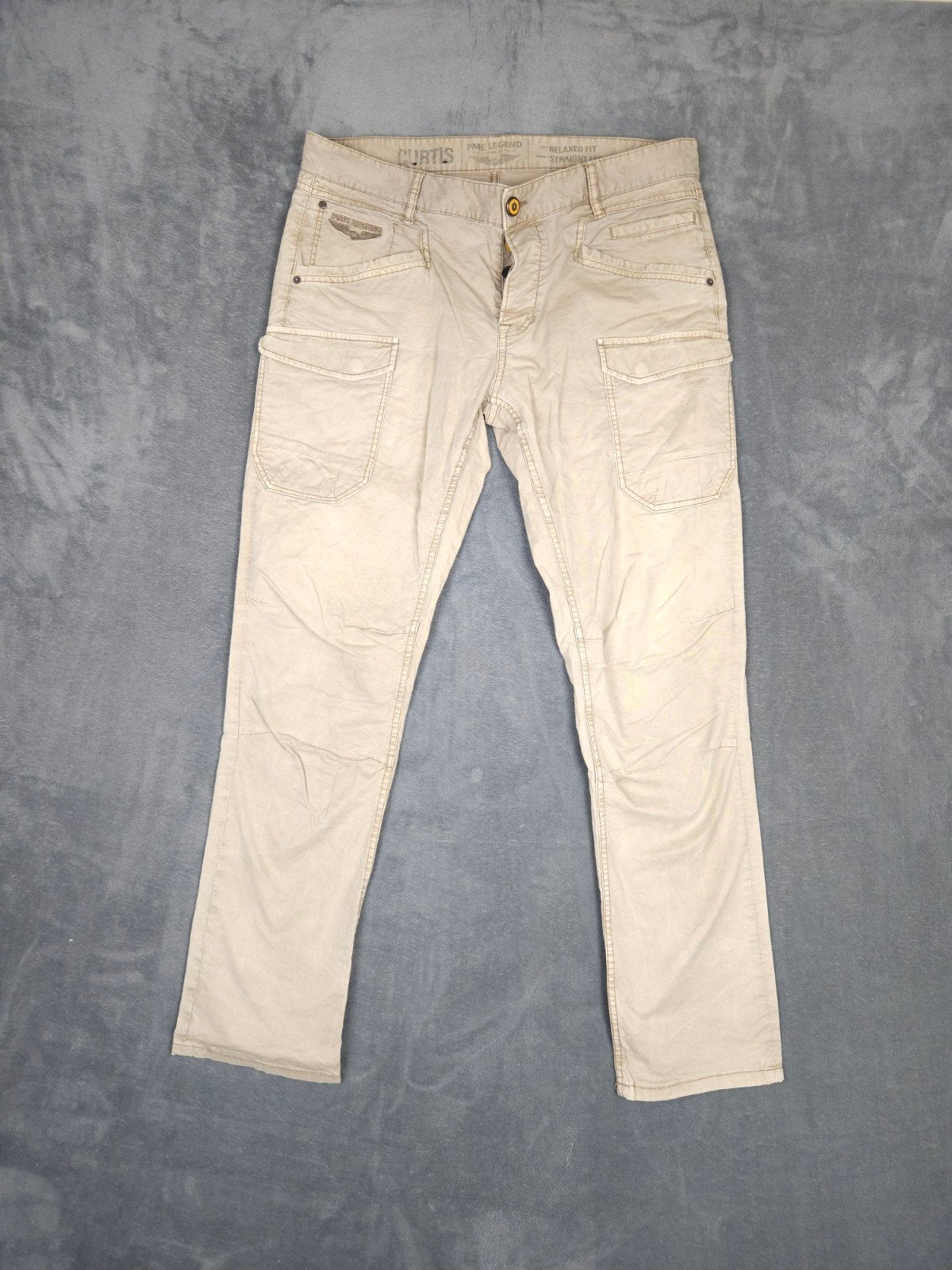 Pme Legend Cargo Broek Curtis W36 L32 Relaxed Fit Beige, Kleding | Heren, Spijkerbroeken en Jeans, W36 - W38 (confectie 52/54)