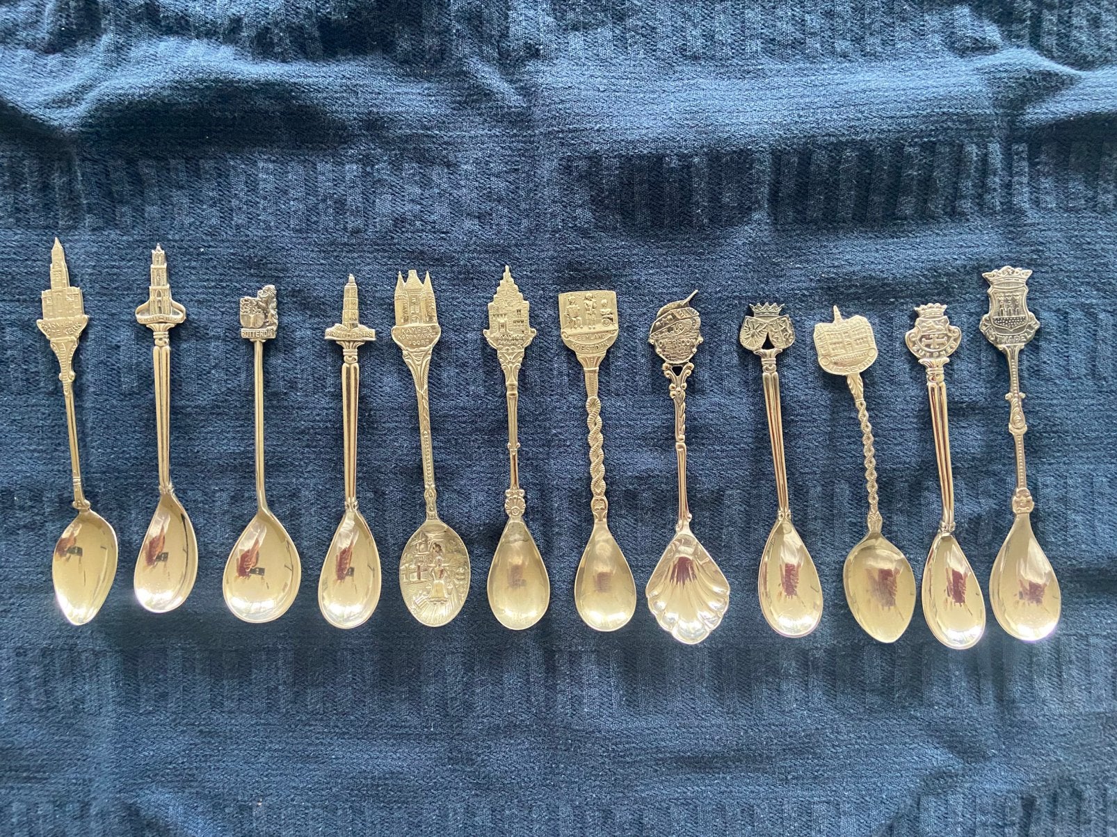 12 (ver)zilverde lepeltjes, Ophalen of Verzenden