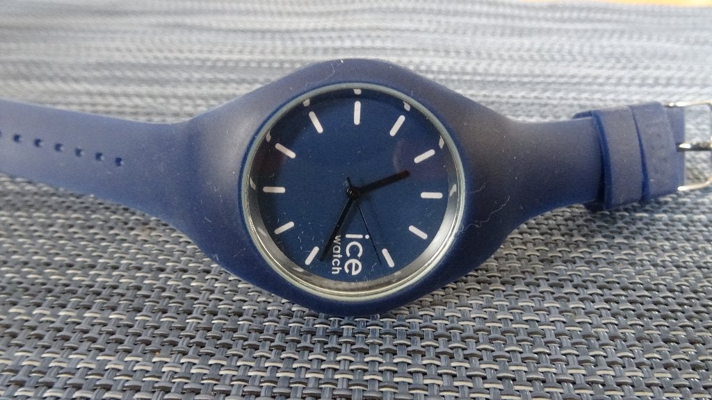 Ice-Watch quartz horloge met een blauwe siliconenband, Overige merken, Kunststof, Polshorloge, Kunststof