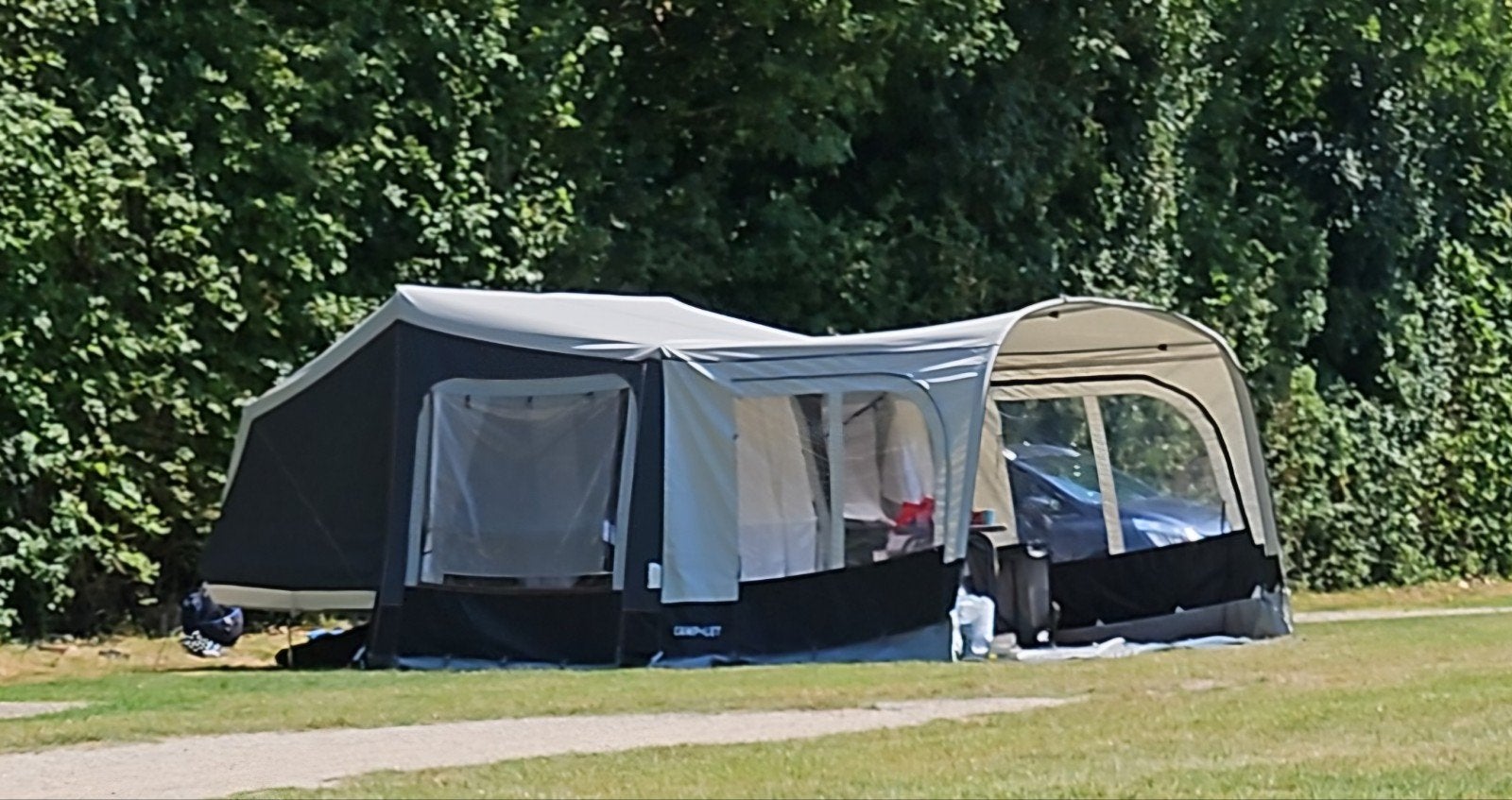 Camplet North 2023 als nieuw, Caravans en Kamperen, Vouwwagens, Ophalen, Aanwezig, Camp-Let, Grijs