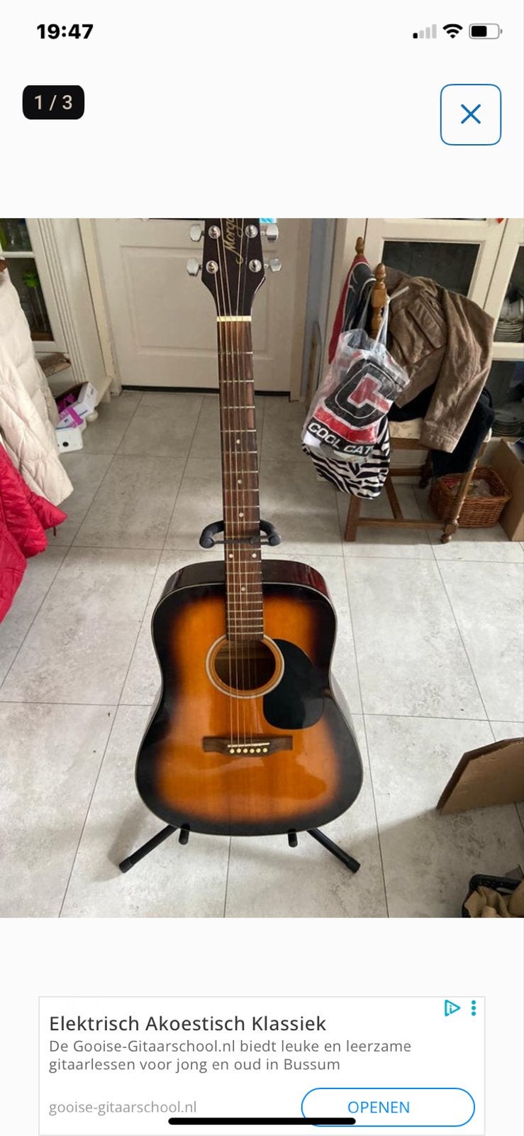 Morgan akoestische gitaar, Ophalen, Gebruikt, Western- of Steelstringgitaar