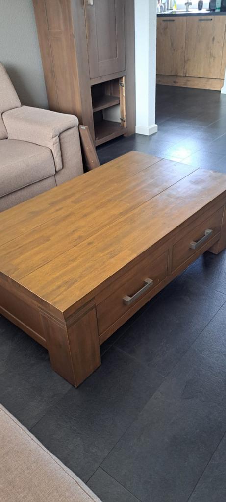 Salontafel, Huis en Inrichting, Tafels | Salontafels, Gebruikt, 100 tot 150 cm, Minder dan 50 cm, Rechthoekig
