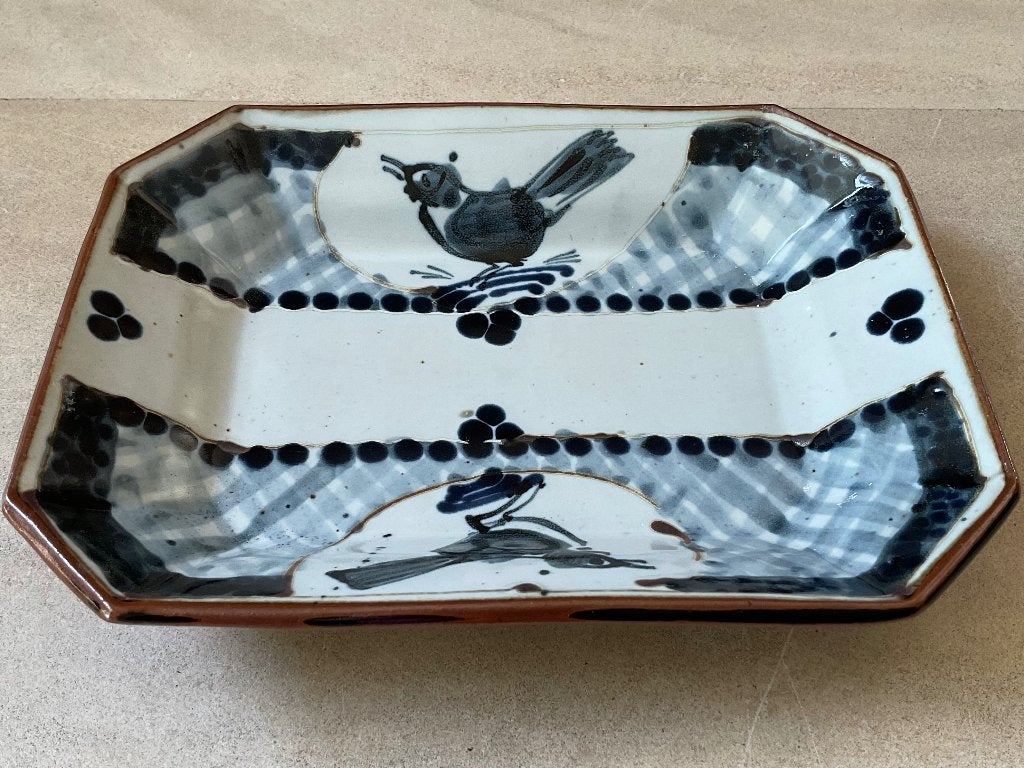 Uniek keramiek schaaltje Lefebvre Balfleur decor vogeltjes, Antiek en Kunst, Verzenden